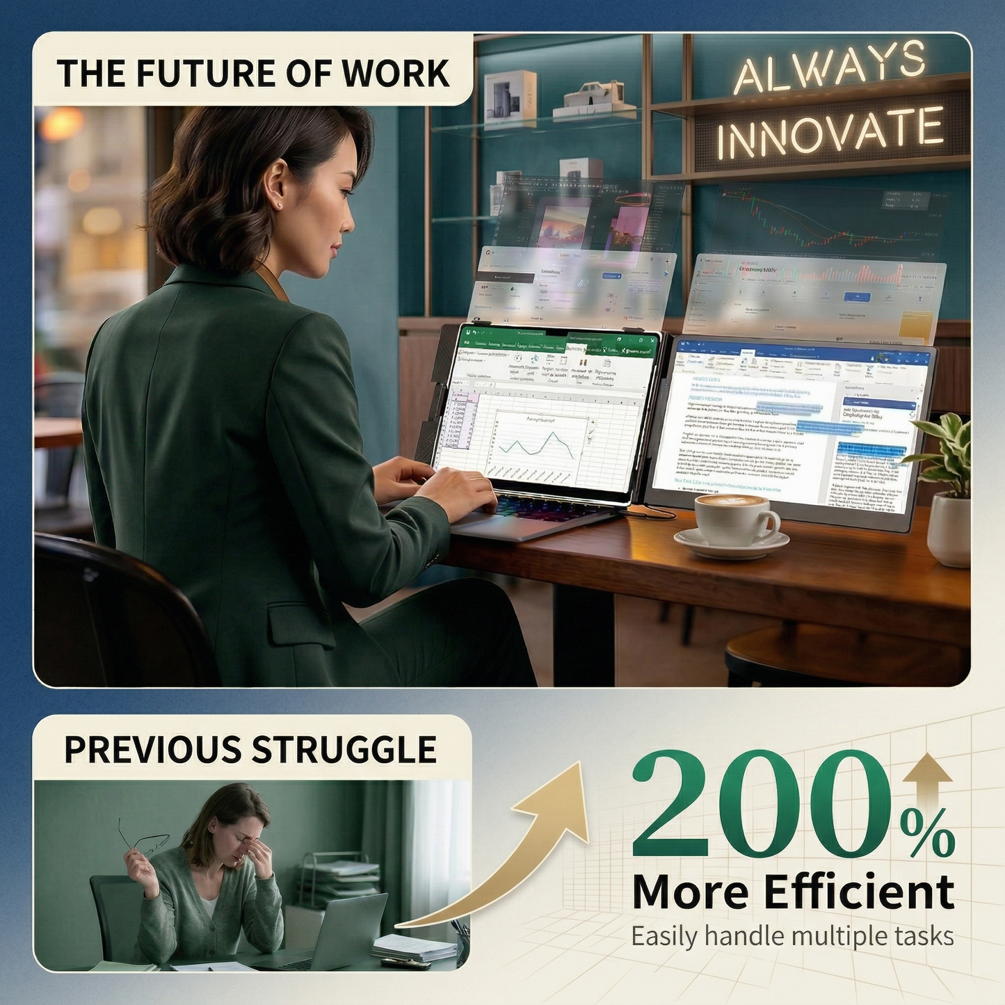 V2com Laptop Screen Extender -A5