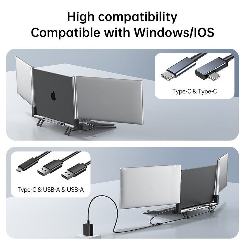 V2com Portable Triple Monitor C1