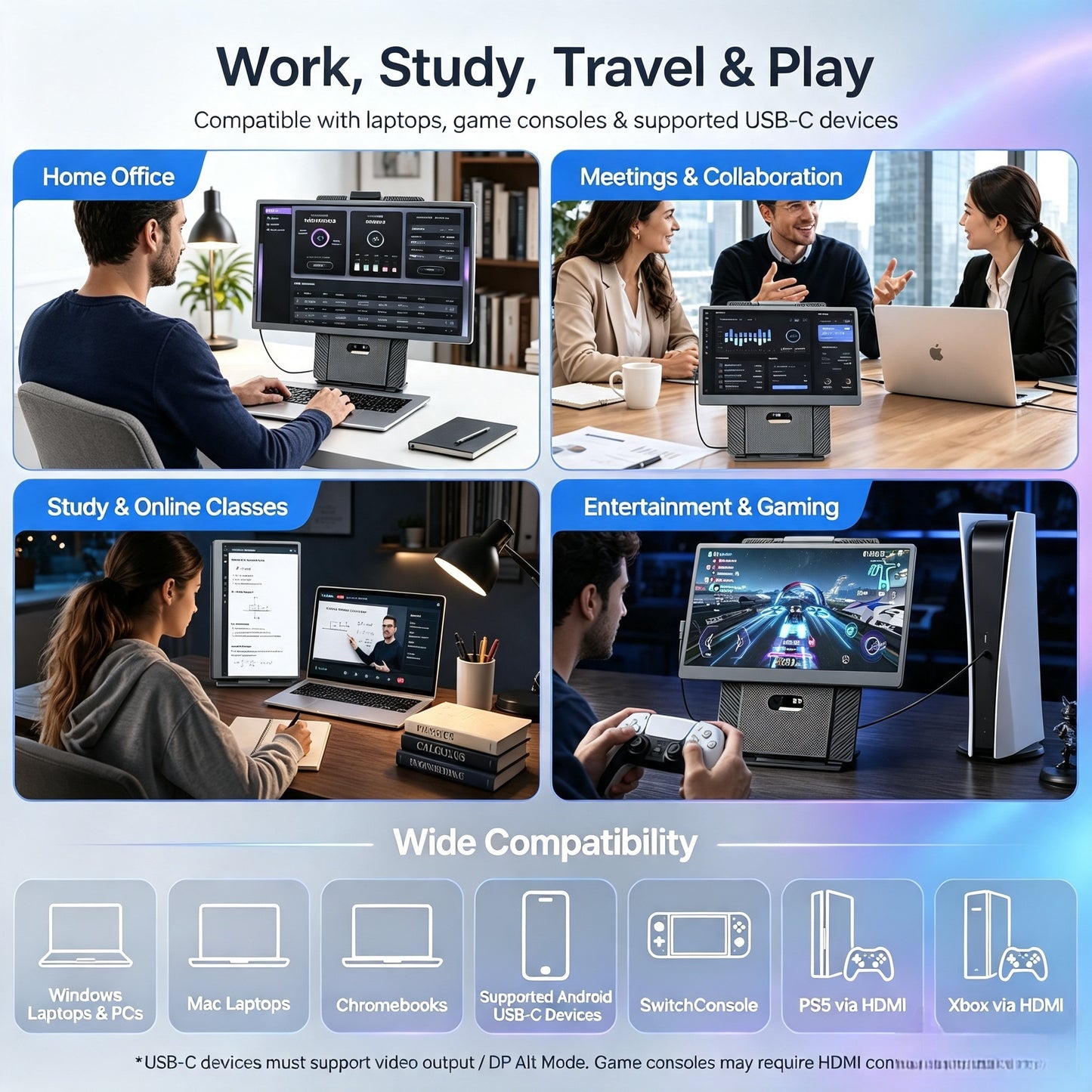 V2com S13 — 15.6" Portable Monitor Extender