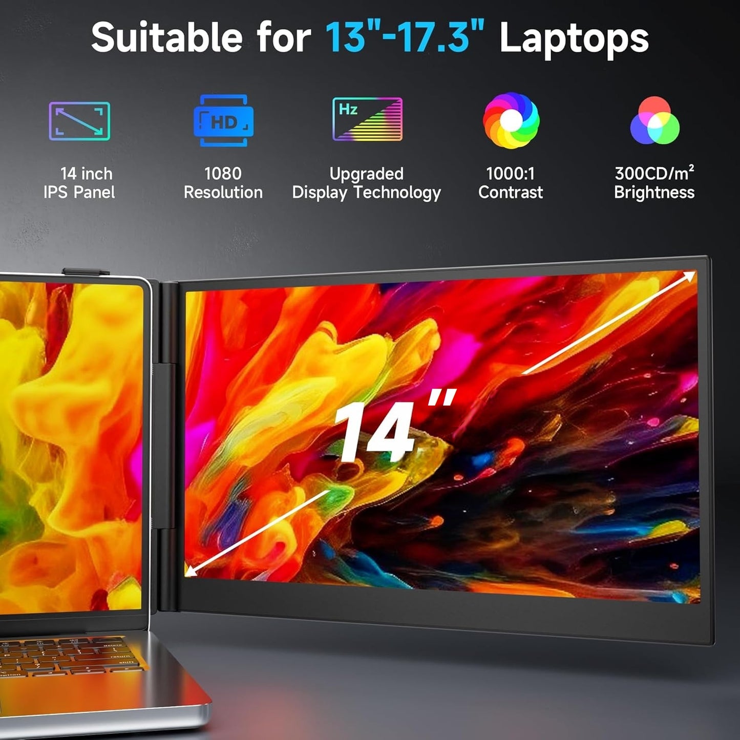 V2com Portable Monitor 14" S8