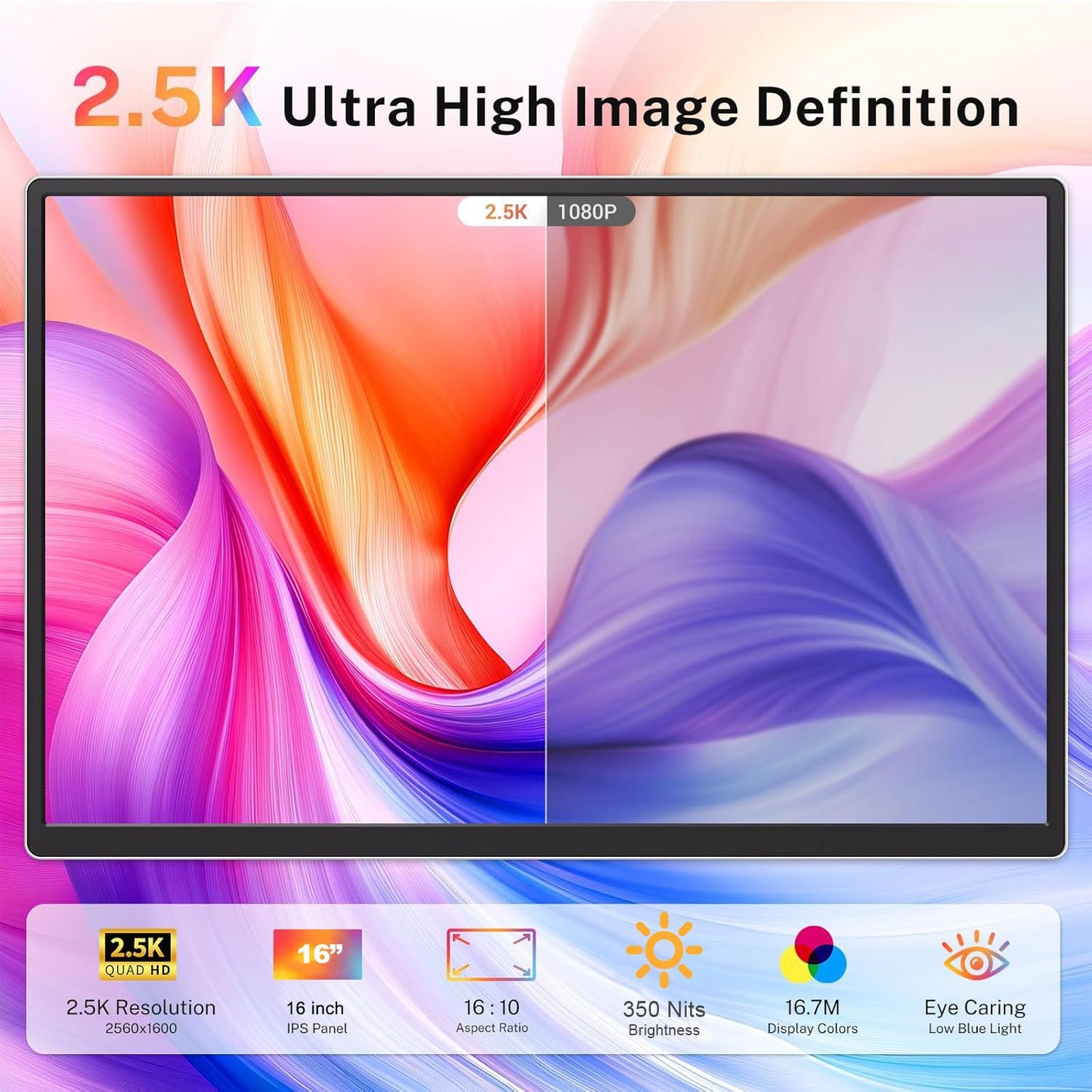 V2com Screen S7pro 2K 16"