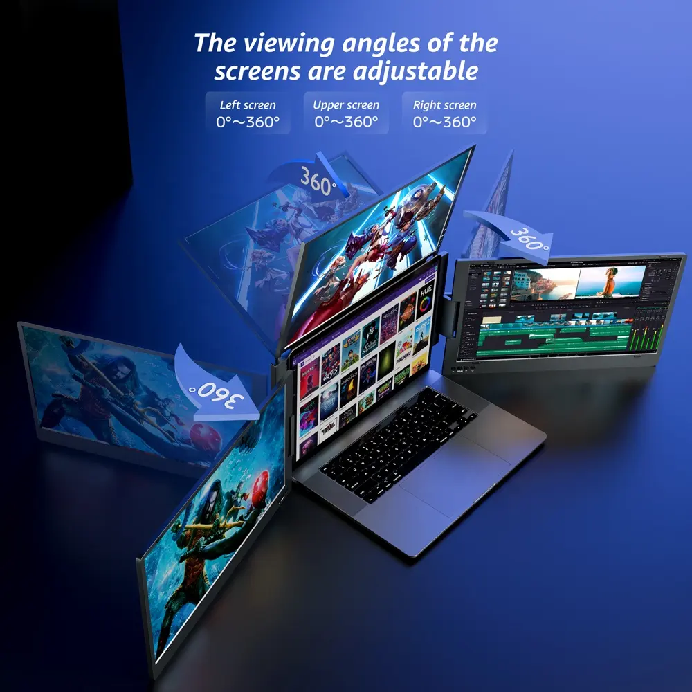 V2com Quad Laptop Screen Extender W3