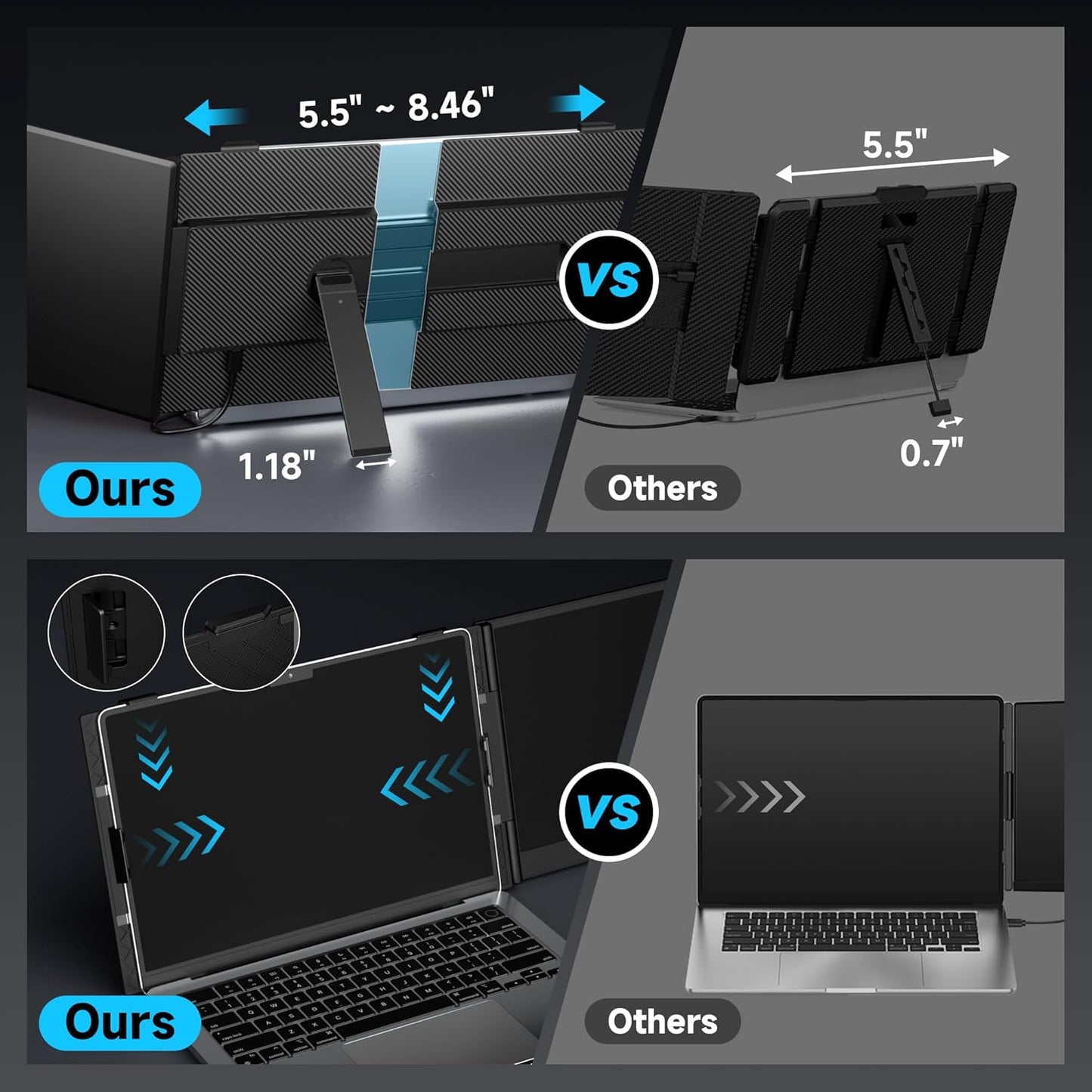 V2com Portable Monitor 14" S8
