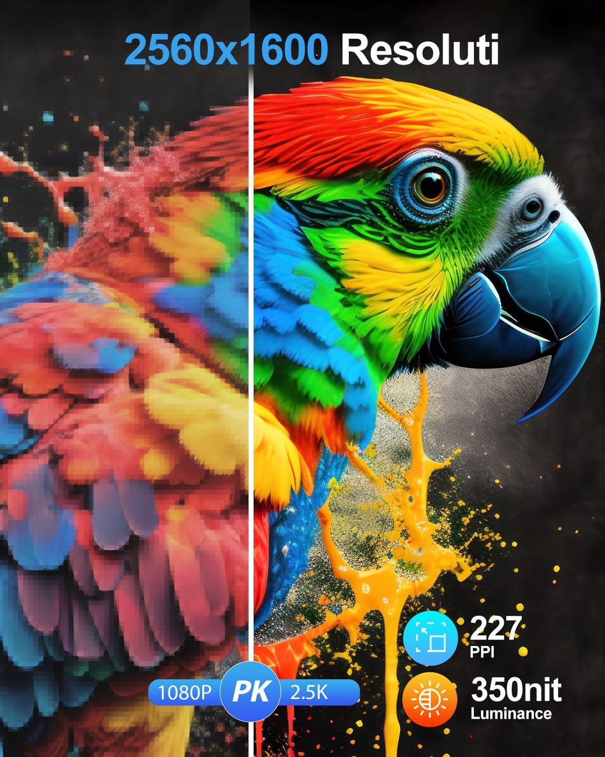 V2com & Catsights Portable Touchscreen Monitor for Mac