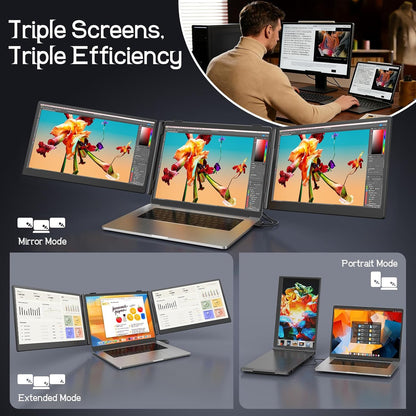 V2com S10 Series — 14" Screens. One Bigger Workspace.