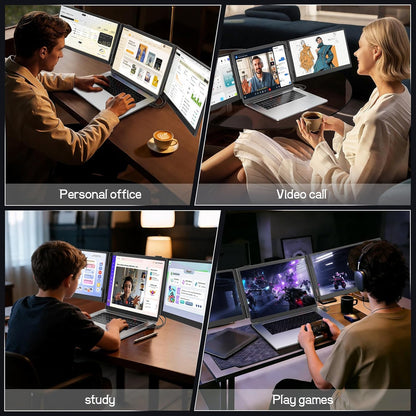 V2com S10 Series — 14" Screens. One Bigger Workspace.