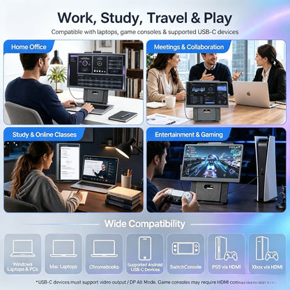 V2com S13 — 15.6" Portable Monitor Extender