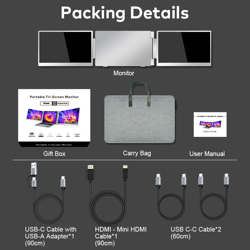 V2COM Laptop Screen Extender 16inch - VS5