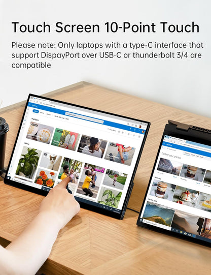 V2com 15.6'' Portable Monitor Touchscreen TC2
