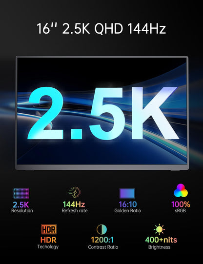 V2com Portable Monitor 144hz Y2/Y2T