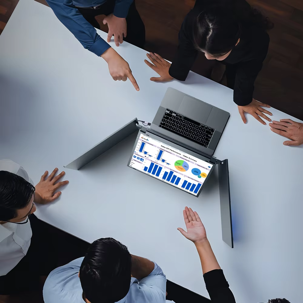 V2com Quad Laptop Screen Extender W3