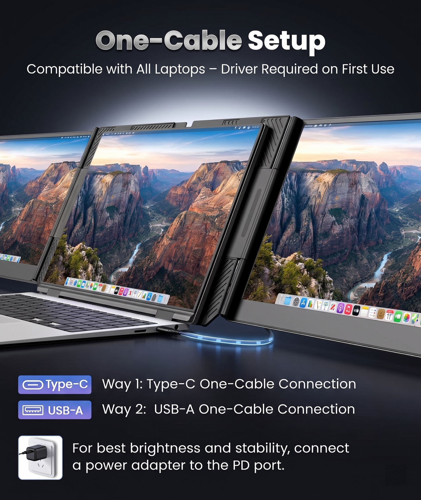 V2com Laptop Screen Extender P7 / P7Pro