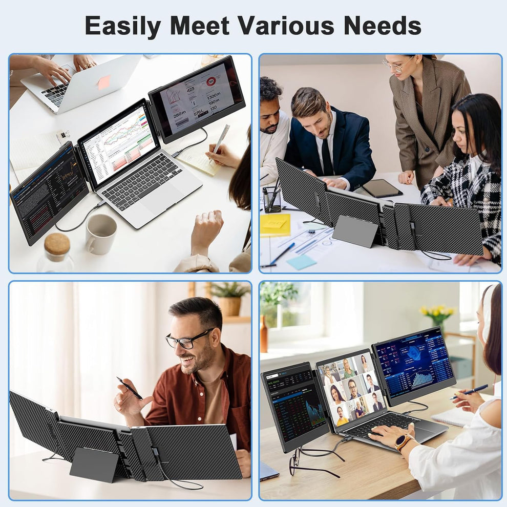 V2com Triple Portable Monitor for Laptop 14'' - S3 – V2COM